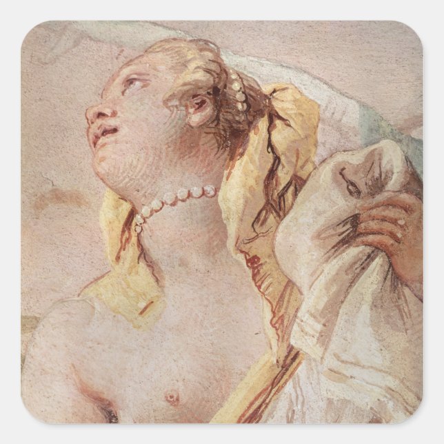 Rinaldo Abandoning Armida Quadratischer Aufkleber (Vorderseite)