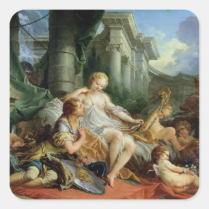 Rinaldo und Armida, 1733 Quadratischer Aufkleber