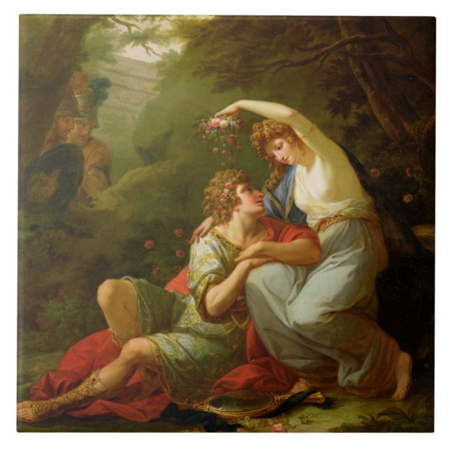 Rinaldo und Armida, 1771 (Öl auf Leinwand) Fliese (Vorderseite)