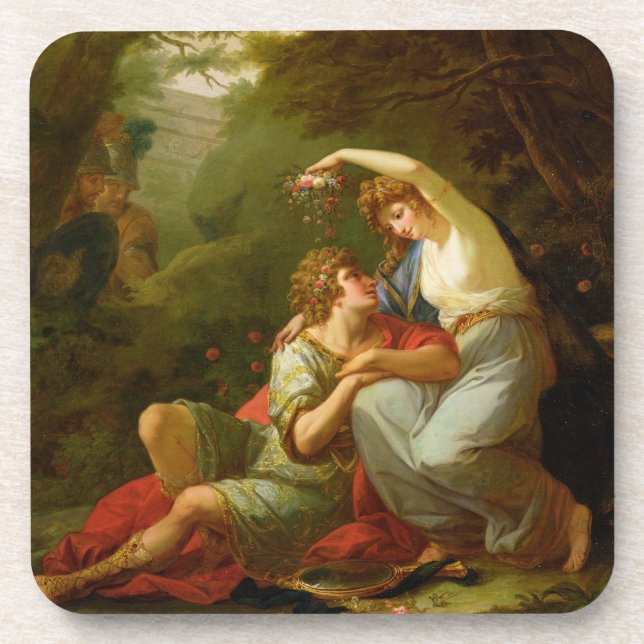 Rinaldo und Armida, 1771 (Öl auf Leinwand) Getränkeuntersetzer (Vorderseite)