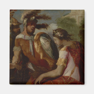 Rinaldo und das Spiegel-Schild, c.1650-55 Magnet