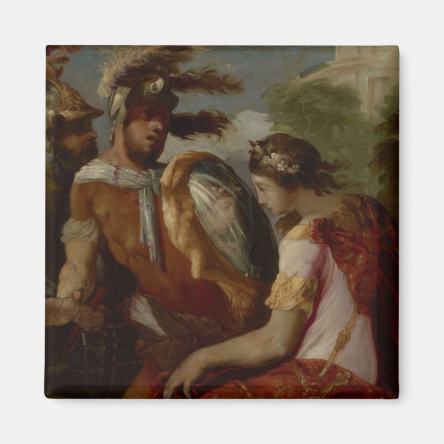 Rinaldo und der Spiegelschild, c.1650-55 Magnet (Vorne)