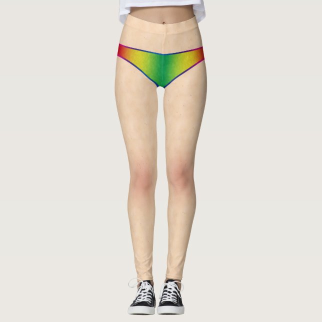 Rinbow Bikini und Hautfäule Leggings (Vorderseite)