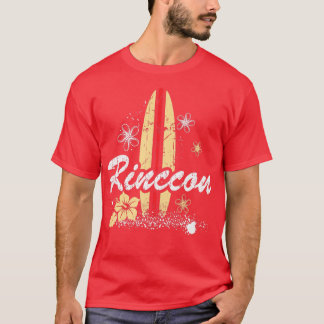 Rincon California Beach mit Surfboard gestört T-Shirt