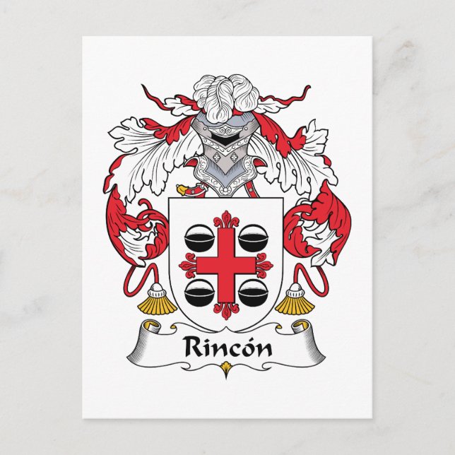 Rincon Familienwappen Postkarte (Vorderseite)