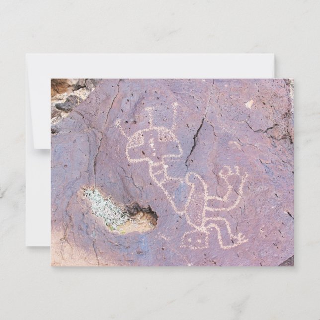 Rinconada-Canyons Petroglyphe Mitteilungskarte (Vorderseite)
