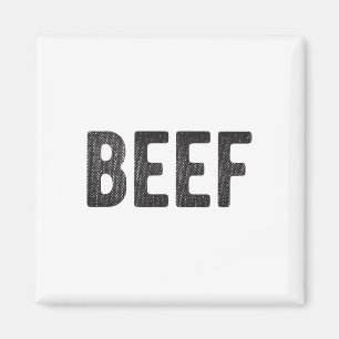 Rindengeschenk für Männer Grillen Fleischliebhaber Magnet