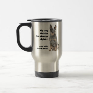 Rinder Hund / Ehefrau Travel Mug Reisebecher