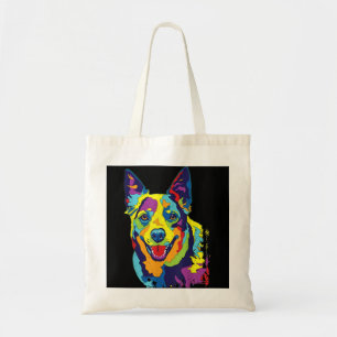 Rinder Hund Funny Australian Cattle Dog PopArt Tragetasche