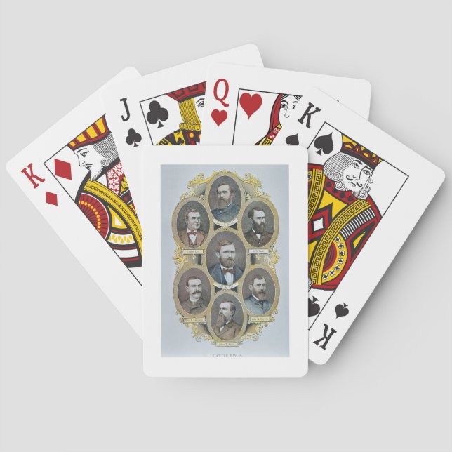 Rinder Könige des amerikanischen Westens, c.1880 ( Spielkarten (Rückseite)