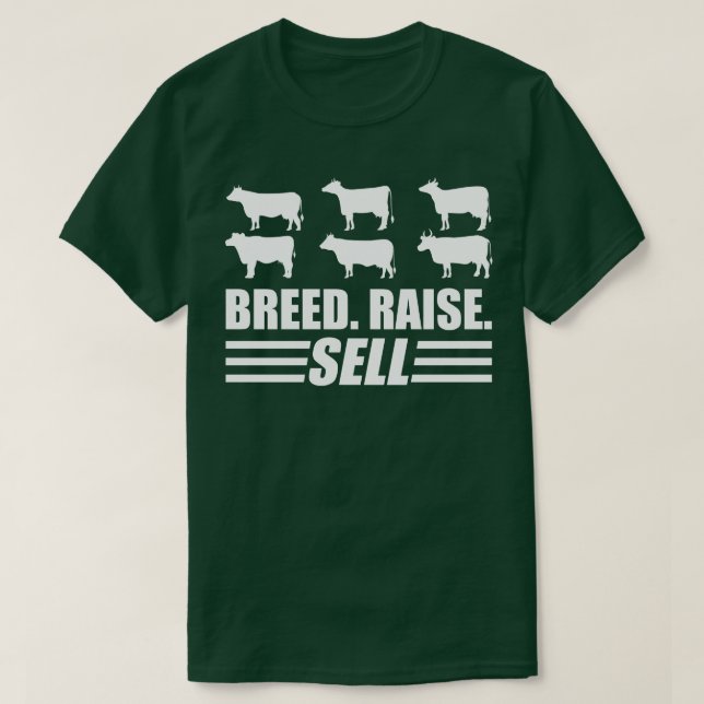 Rinder Rasse Verkauf verkaufen T-Shirt (Design vorne)