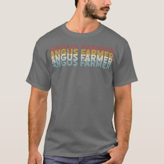 Rinder Vintage Kuh Angus Bauer T-Shirt