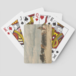 Rinderbestand am Meer (von Eugène Burnand) Spielkarten