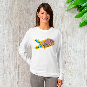 Rinderbraten mit Gabel und Messer schnitzen T-Shirt