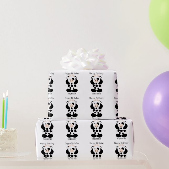 Rinderdesign Geburtstag Geschenkpapier (Partygeschenke)