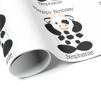 Rinderdesign Geburtstag Geschenkpapier
