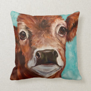 Rinderdesign in Aqua Kissen