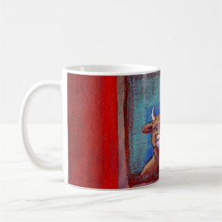 Rinderwahn - emotionale KUNST Kuh des empörten Tasse