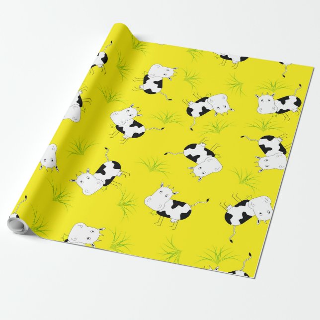 Rinderwahn-Packpapier Geschenkpapier (Ungerollt)