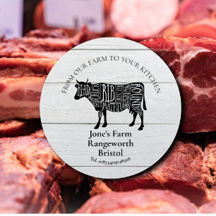 Rindfleisch Bauer Marketing Milcherzeugnisse Bauer Runder Aufkleber