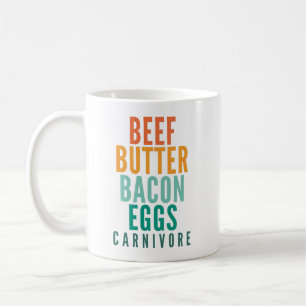 Rindfleisch Butter Bacon Eggs Carnivore Kaffeetasse