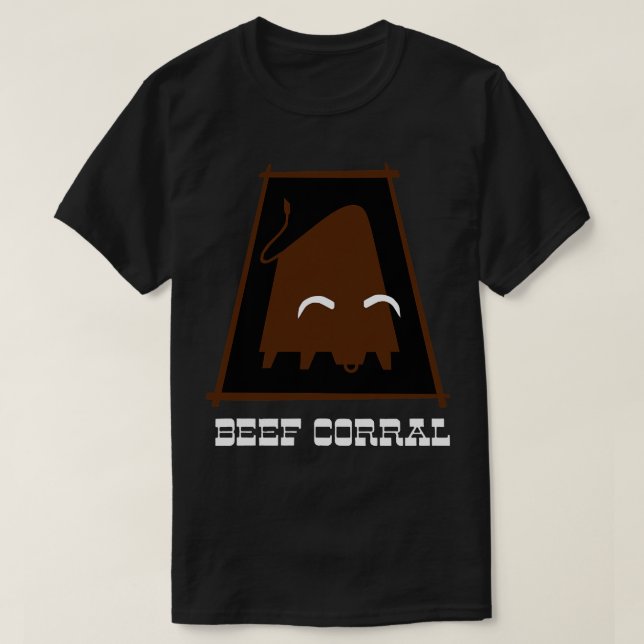 Rindfleisch Corral Fast Food Roast Beef T-Shirt (Design vorne)