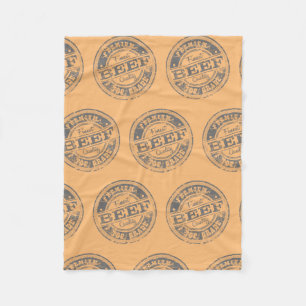 Rindfleisch der Spitzenklasse in hellen Farben Fleecedecke