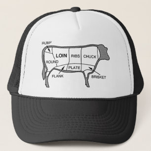 Rindfleisch-Diagramm Truckerkappe