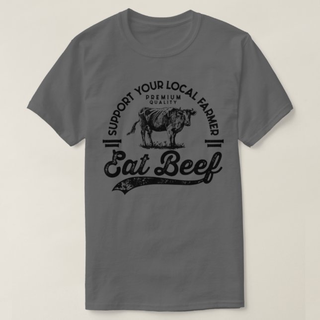 Rindfleisch essen T-Shirt (Design vorne)