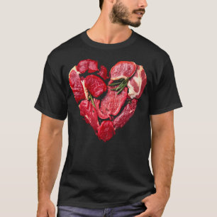 Rindfleisch Fleisch liebt rohe GRILLEN T-Shirt