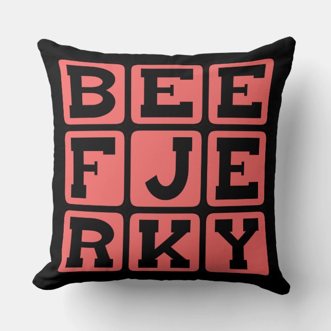 Rindfleisch Jerky, Dehydred Leckerei Kissen (Vorderseite)