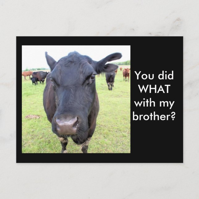 RINDFLEISCH-SCHWANZ POSTKARTE (Vorderseite)