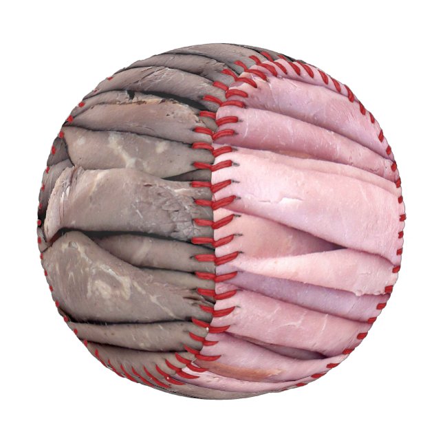 Rindfleisch und Schinken Baseball (Schrägansicht)