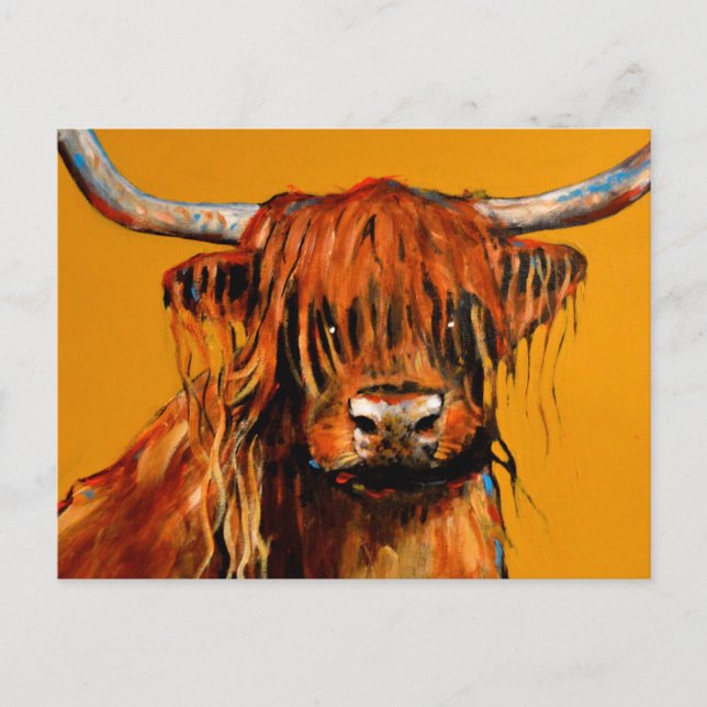 Rindfleisch und Senf Postkarte (Vorderseite)