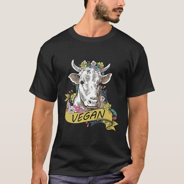 Rindfleisch Vegan Kuh T-Shirt (Vorderseite)