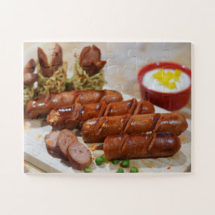 Rindfleisch-Wurst-Puzzlespiel Puzzle