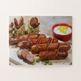 Rindfleisch-Wurst-Puzzlespiel Puzzle