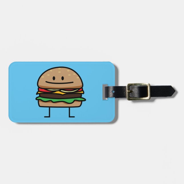 Rindfleischkäsebrötchen Hackfleisch des Gepäckanhänger (Vorderseite horizontal)