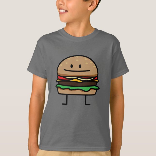 Rindfleischkäsebrötchen Hackfleisch des T-Shirt (Vorderseite)