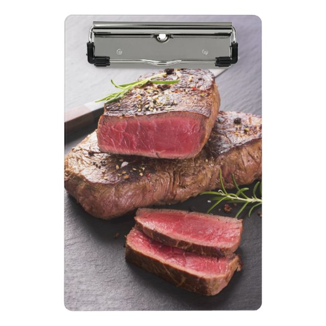 Rindfleischsteak Mini Klemmbrett (Vorderseite)