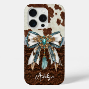 Rindleder-Braunleder-Juwelen-Schleife Case-Mate iPhone Hülle