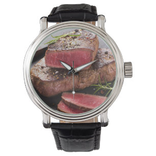 Rindsteak Armbanduhr