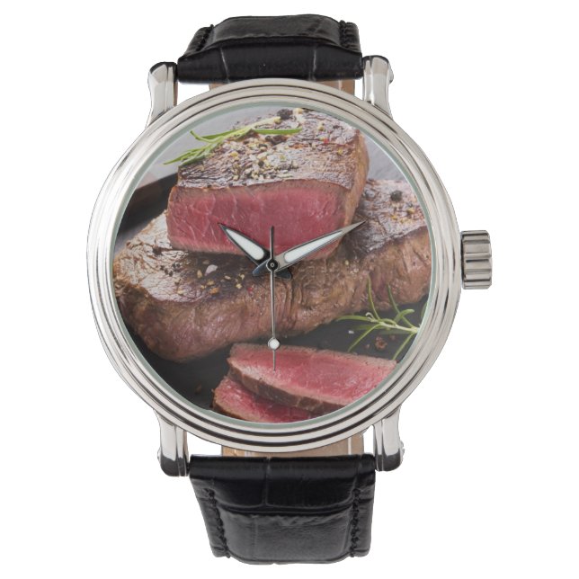 Rindsteak Armbanduhr (Vorderseite)