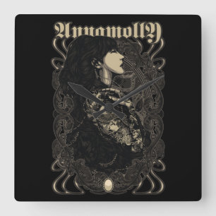 Rindu Quadratische Wanduhr