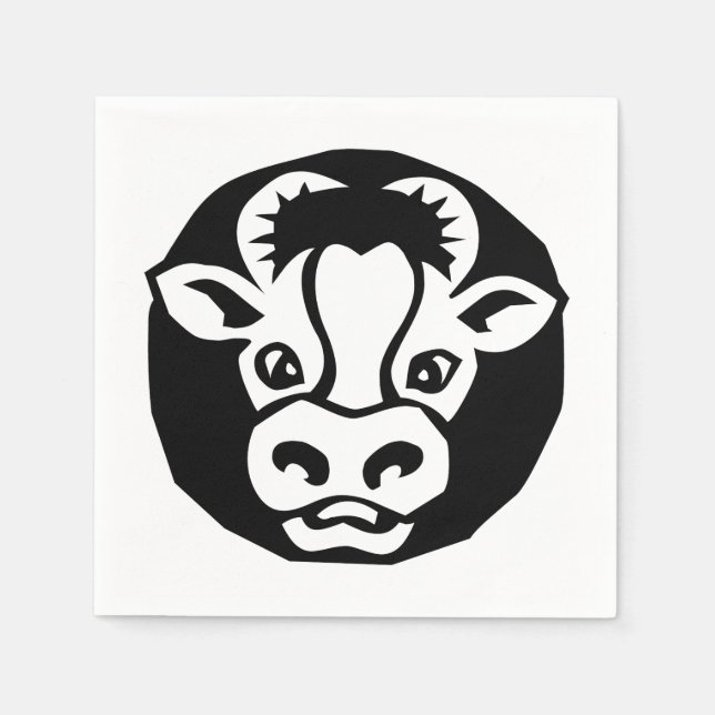 Rindvieh Serviette (Vorderseite)
