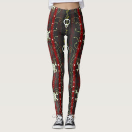 Rines O' Death Samhain Halloween Oktober Skull Leggings