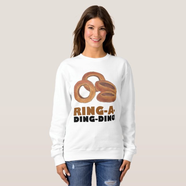 Ring-a-Ding-Bride Verlobung Bachelorette Sweatshirt (Vorne ganz)