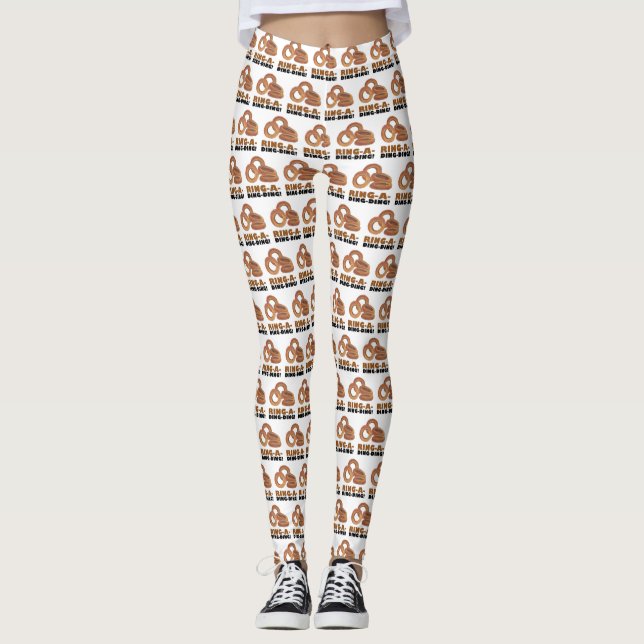Ring-a-Ding-Bride Wedding Bachelorette Funny Leggings (Vorderseite)