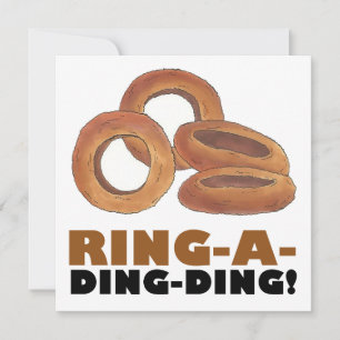 Ring-a-Ding-Zwiebel-Rings-Engagement-Partei Einladung
