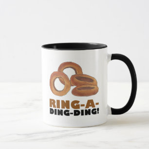 Ring-A-Ding-Zwiebelring Junk Food Feinschmecker Gi Tasse